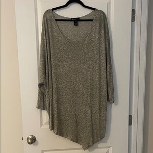 Lane Bryant Heather Gray Tunic Top